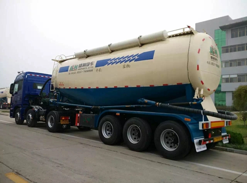 bulk cement semi trailer